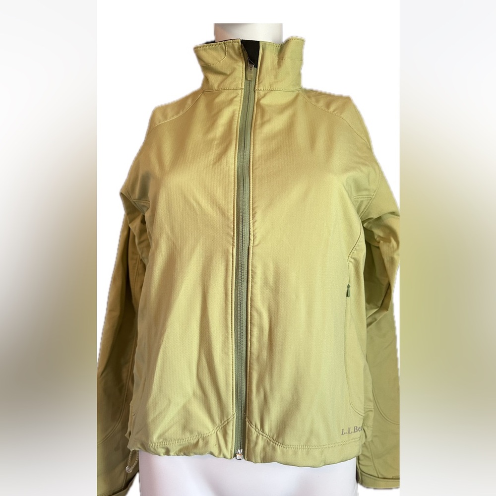 LL Bean Womens OakM3 Green Zipper‎ Jacket, Size S